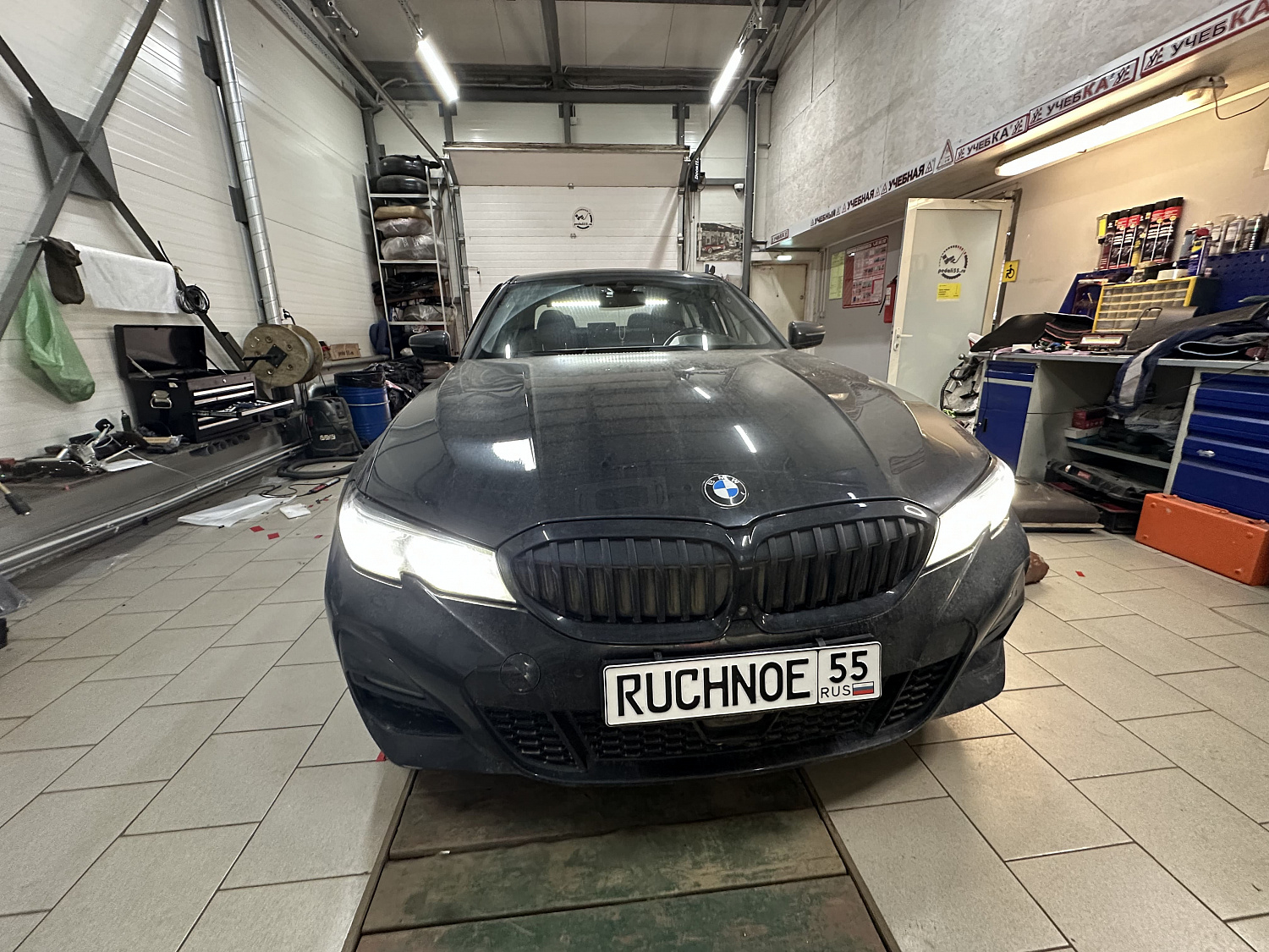 Установка ручного управления для шейников, "газ-тормоз" с фиксацией в BMW 3-й серии